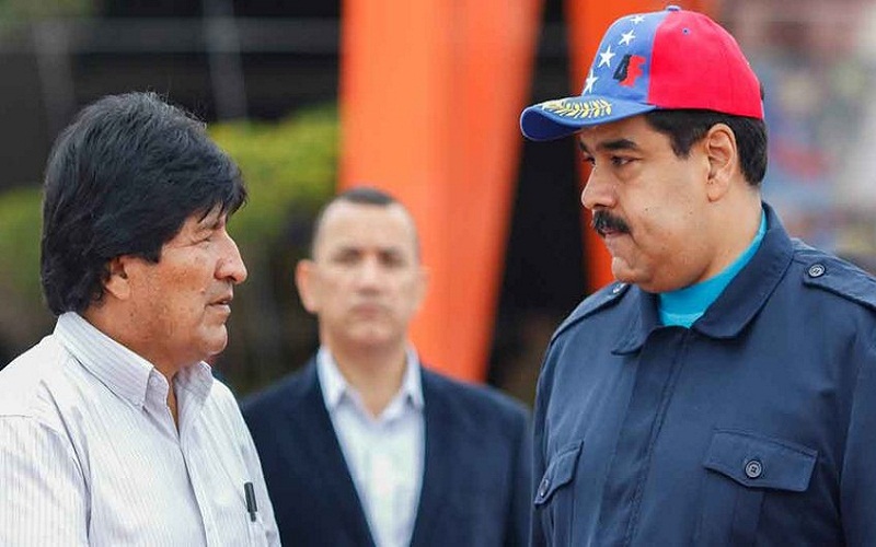 El presidente de la República, Nicolás Maduro, manifestó su solidaridad con su homólogo boliviano, Evo Morales