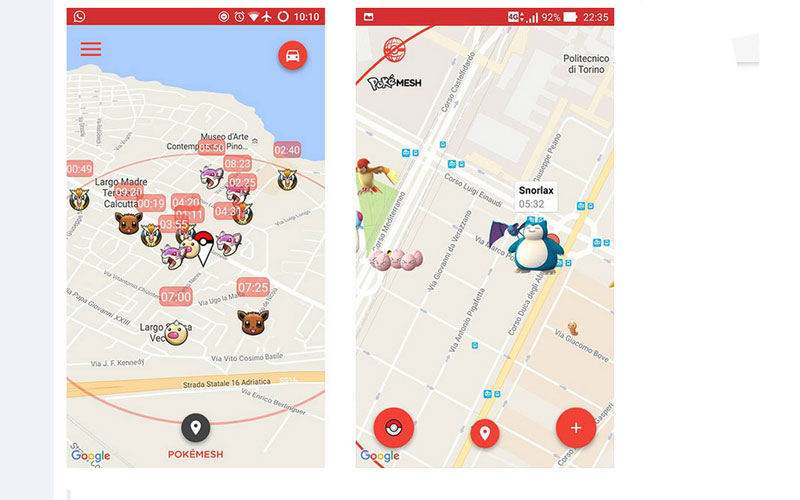PokéMesh, el nuevo mapa para localizar Pokémones