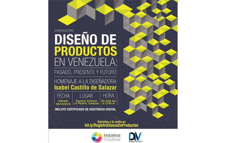 Conversatorio "Diseño de Productos en Venezuela" será el 8 de octubre