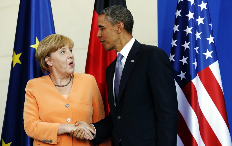 Obama con Merkel