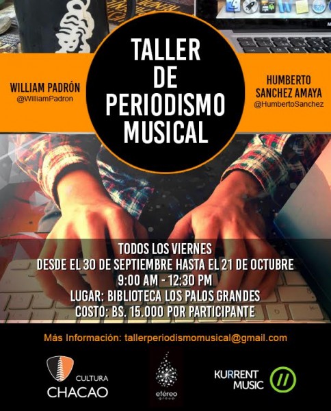 Taller de Periodismo Musical en la Biblioteca Los Palos Grandes