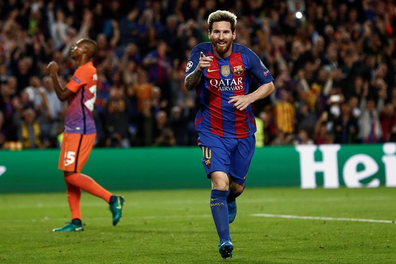 Barcelona superó al Manchester City 3-0 con un pletórico Lionel Messi, quien marcó los tres goles de su equipo