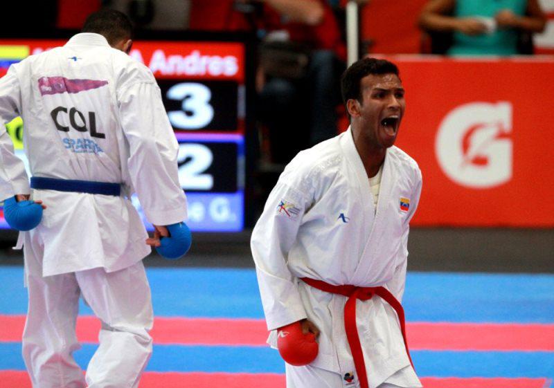 El venezolano Andrés Madera ganó este sábado medalla de bronce, tras vencer 2-0 al brasileño Vinicius Figueira, en la categoría 67 kilogramos