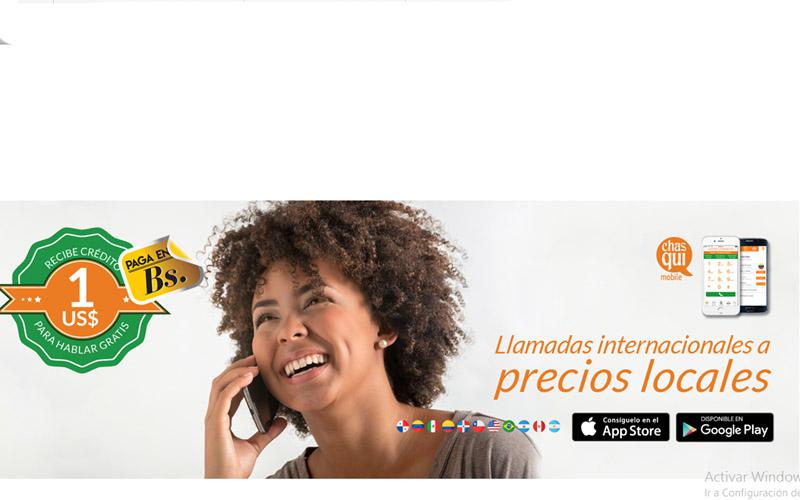 Chasqui Mobile App: para recibir y realizar llamadas internacionales con pago en Bs.