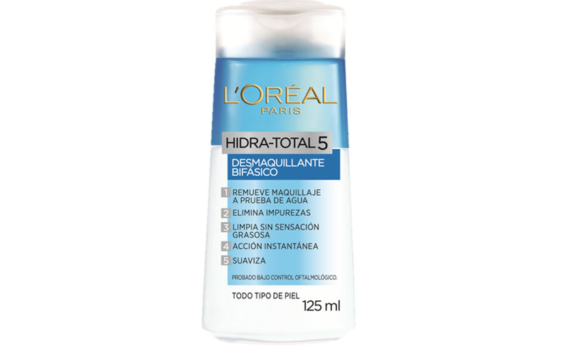 Hidra-Total5 de L’Oréal Paris remueve el maquillaje