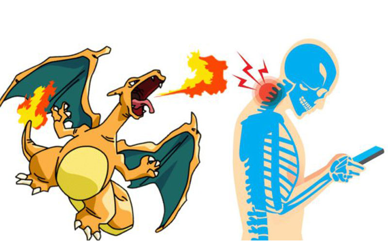 Pokémon GO, podría causar lesiones de columna y de cuello