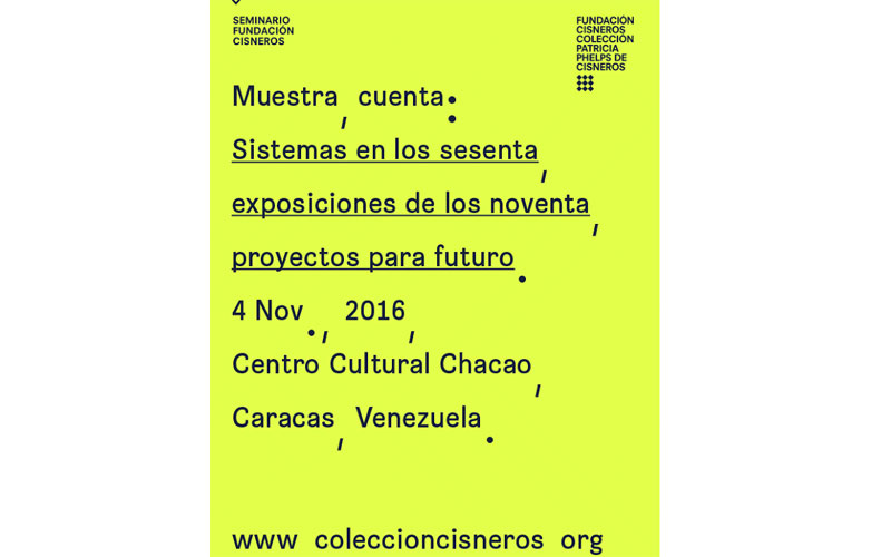 6ta. edición del Seminario Fundación Cisneros, será en el Centro Cultural Chacao