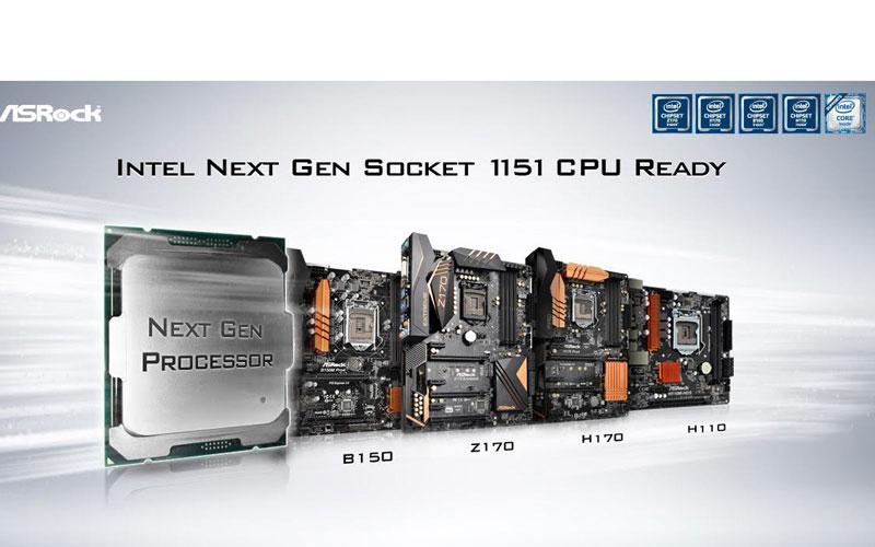 Motherboards Serie 100 de ASRock soportan los procesadores Socket 1151 de Intel