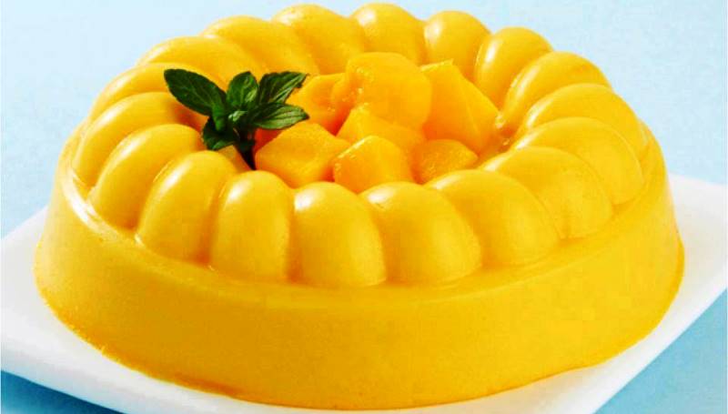 Receta de gelatina de mango