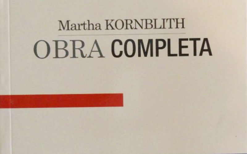 Editorial Eclepsidra presentará “Martha kornblith. Obra completa”