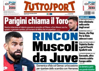 El equipo de fútbol italiano, Juventus FC, está cada vez más interesado en el mediocampista venezolano Tomás Rincón, mediante un canje con Hernanes 