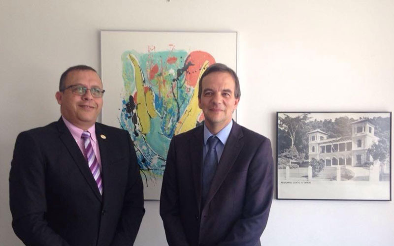 Luis Herrera, presidente de Aserca Airlines, sostuvo una reunión con Jan Willem Le Grand, Ministro Consejero del Reino de Los Países Bajos