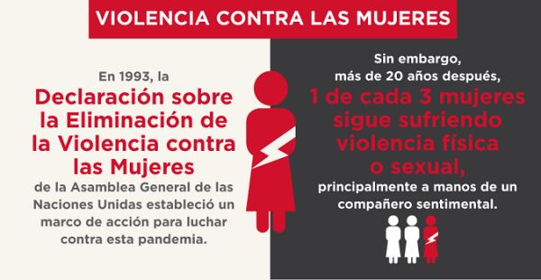 Hoy es el Día Internacional de la Eliminación de la Violencia contra las mujeres 