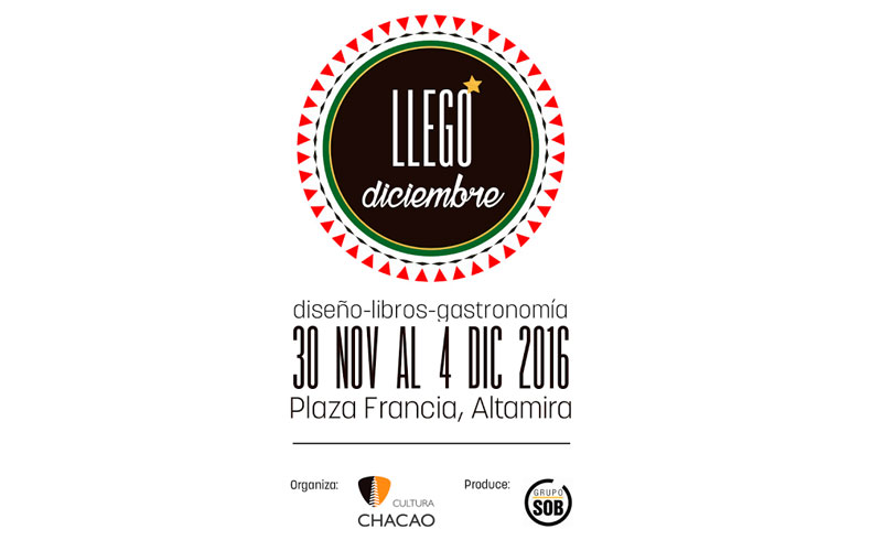Mercado de diseño, libros y gastronomía "Llegó diciembre" será en la Plaza Altamira