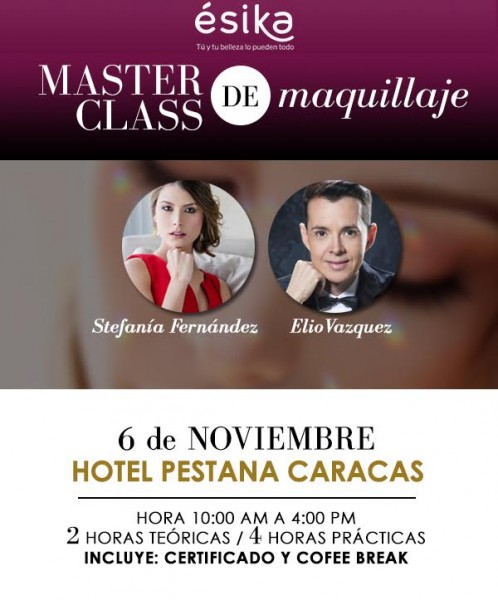 Stefanía Fernández y Elio Vásquez se unen en un Master Class de Maquillaje