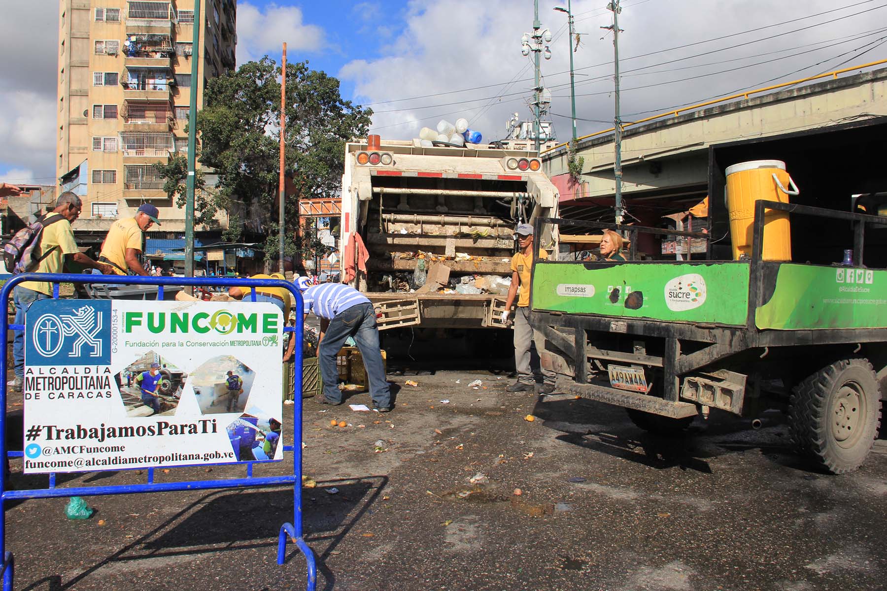 Funcome y la Alcaldía de Sucre recolectaron basura en Petare