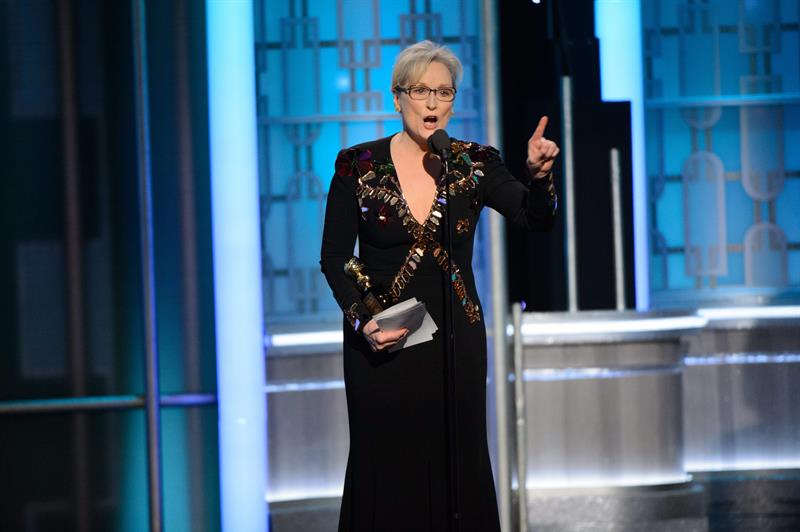 Meryl Streep en los Golden Globes 2017