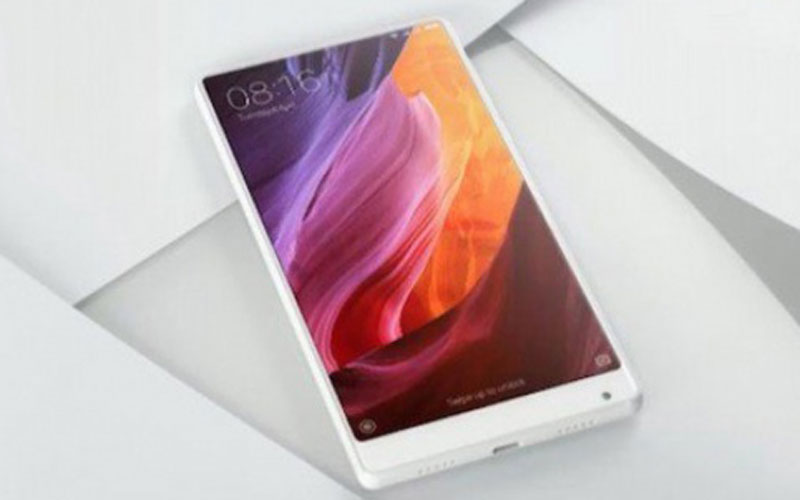 Xiaomi Mi MIX blanco y su pantalla sin biseles