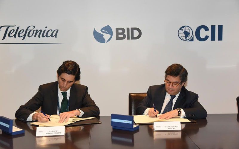 Telefónica, BID y CII impulsan la digitalización de la economía Latinoamericana
