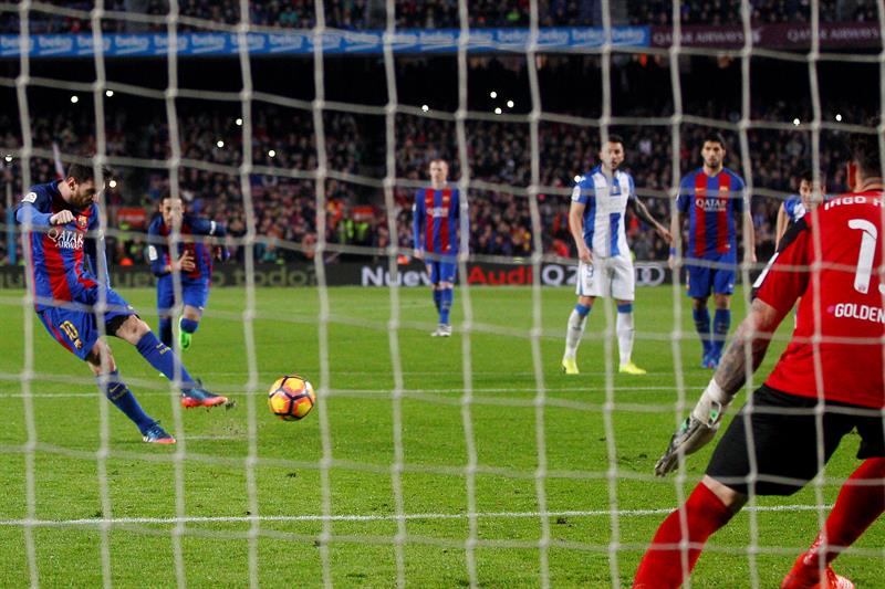Messi en el minuto 90 salvó al Barcelona de perder dos puntos ante el Leganés