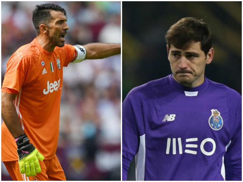Por decimoséptima vez, Casillas, de 35 años y ahora guardameta del Oporto, va a enfrentar a Buffon, de 39, en un combate directo entre Porto y Juventus