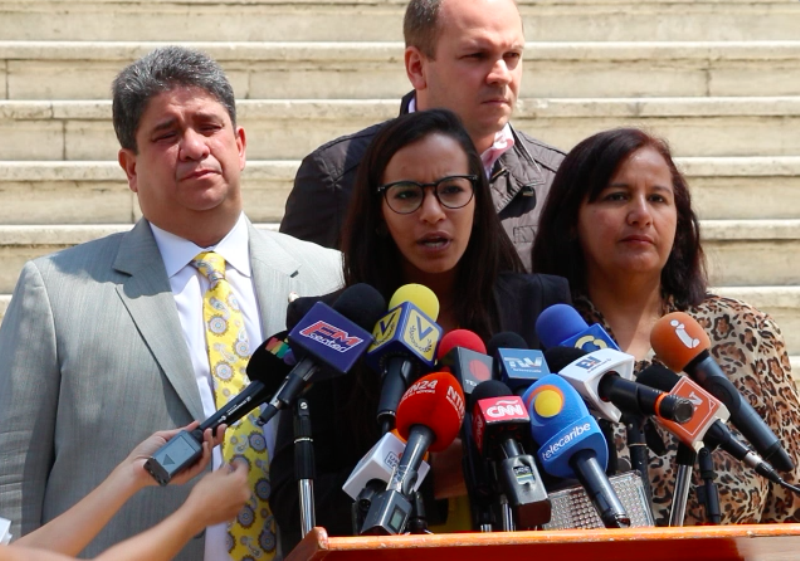 Barrios subrayó la lucha de PJ reivindicando la voz y el poder de la democracia venezolana, acompañado de las declaraciones recientes del secretario general de la OEA/ Foto: Cortesía