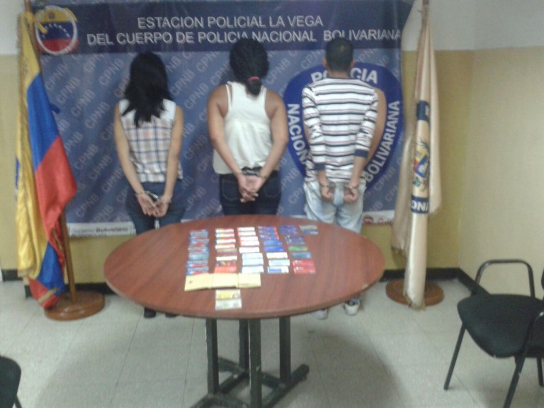 Seis detenidos por la PNB en diferentes parroquias del municipio Libertador