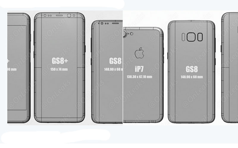 Samsung Galaxy S8 vs. Huawei P10 vs. Google Pixel vs iPhone 7 Plus