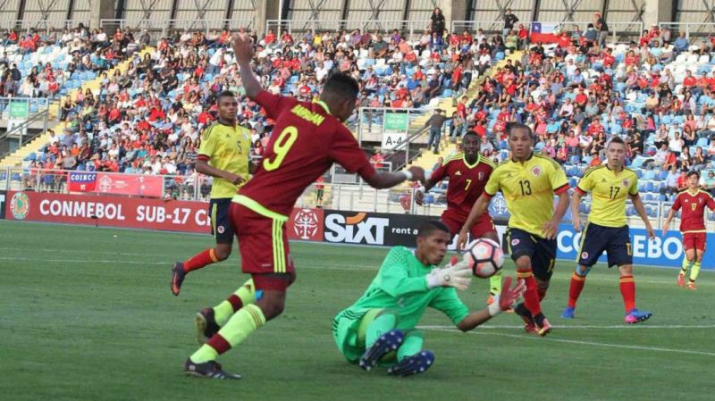 Venezuela venció el domingo por 2-4 a Ecuador en la quinta y última fecha del hexagonal final del Sudamericano sub 17 que se celebra en Chile