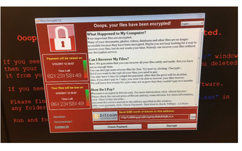 Oleada mundial de infecciones con ransomware maligno "WannaCry"