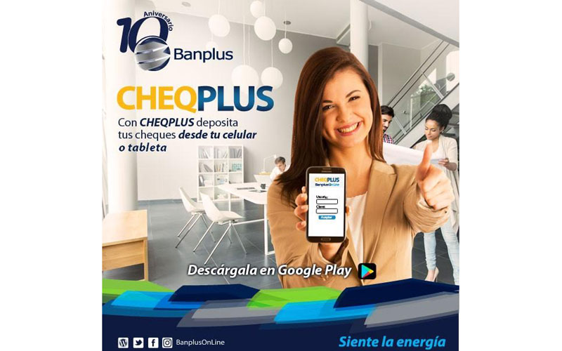 Banplus presenta su app para depósitos de cheques "CheqPlus"