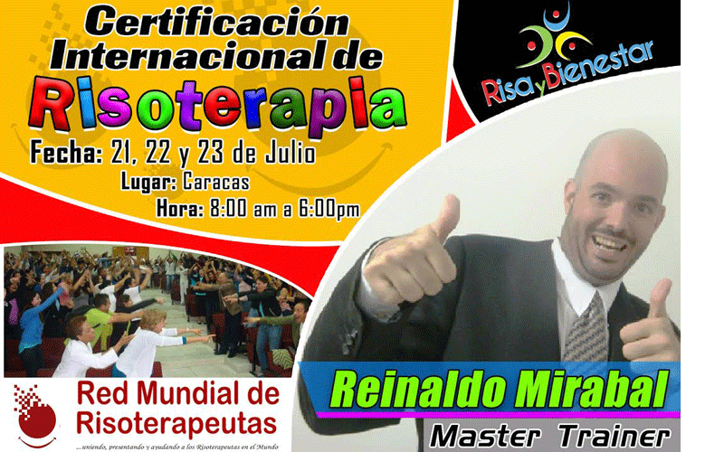 Reinaldo Mirabal presenta nueva certificación como Facilitador de Risoterapia