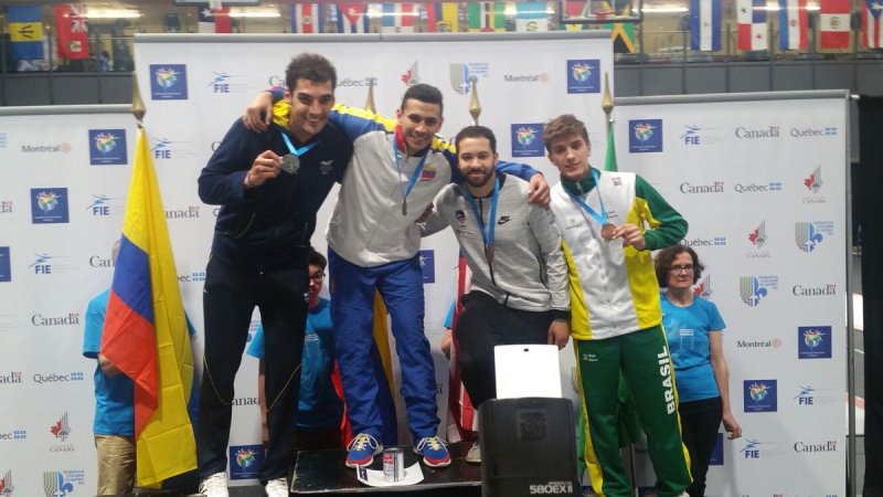 El campeón olímpico derrotó por 11-10 a Jhon Rodríguez en la final de la competencia de espada individual del Campeonato Panamericano de Esgrima