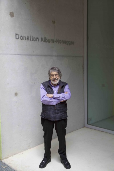 Carlos Cruz-Diez en el Espace de l’Art Concrete, Mouans-Sartoux, France, Junio 2017 © Atelier Cruz-Diez Paris