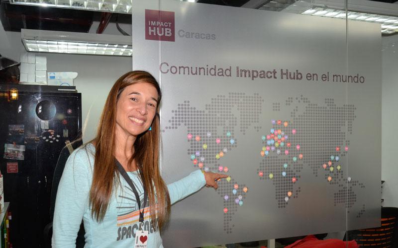 Claudia Valladares, directora y co-fundadora de Impact Hub Caracas