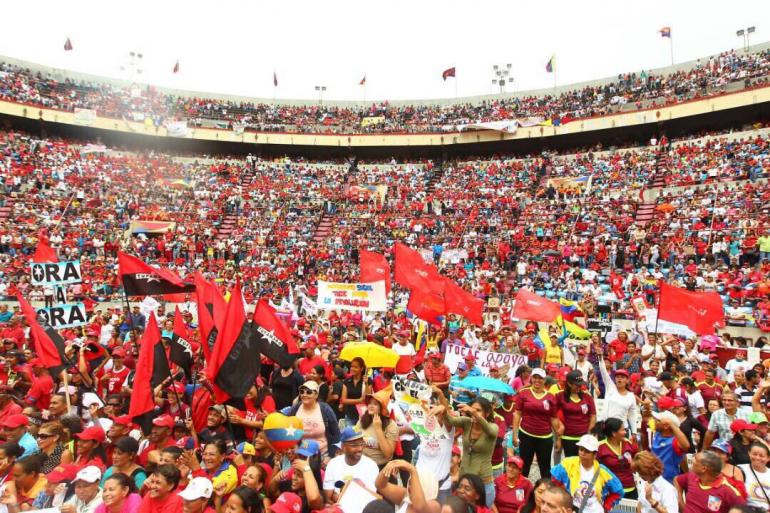 En una concentración en la Plaza de Toros de Valencia, El Aissami afirmó que el gobierno logró cohesionar "de nuevo" las fuerzas chavistas en Carabobo