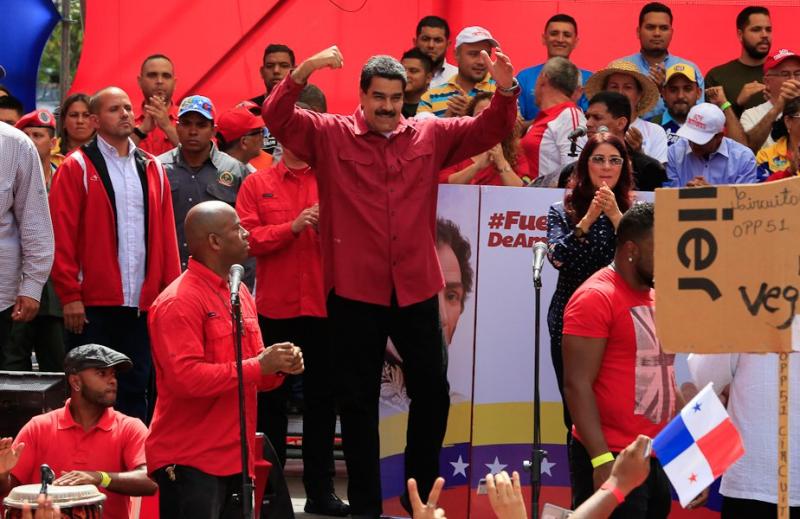 Maduro indicó que el pueblo "está empezando a dar una lección al imperialismo norteamericano" / Foto: Prensa Miraflores