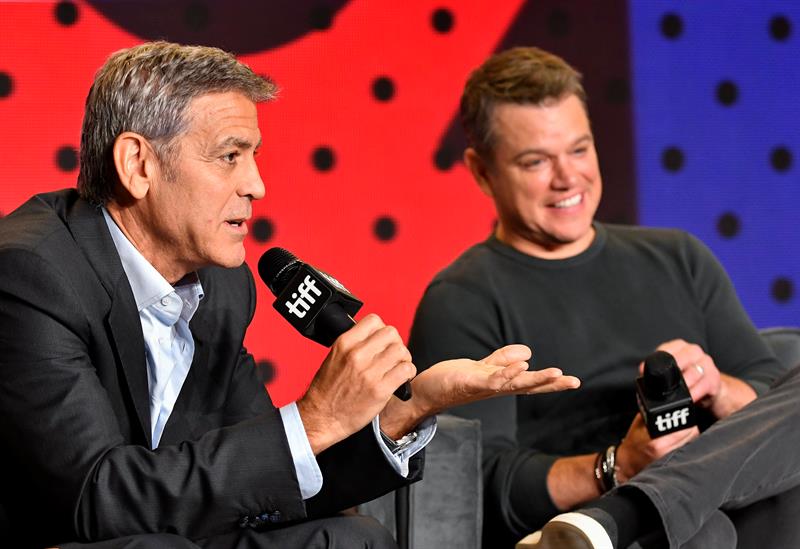 George Clooney y Matt Damon se ríen de Donald Trump en una película