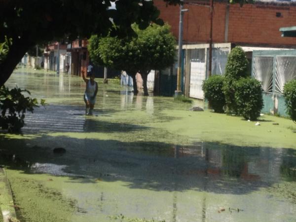 Vecinos del Paraparal siguen sufriendo los efectos de la crecida del Lago de Valencia / Foto: @FEDGLOCK ‏