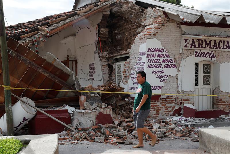 Ixtaltepec, zona afectada por el terremoto de México