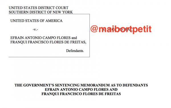 solicitud de multa para Efraín Antonio Campo Flores y Franqui Francisco Flores de Freitas