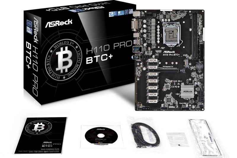 ASRock anuncia la disponibilidad de su motherboard H110 Pro BTC+