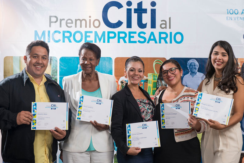 Primeros lugares y menciones especiales del Premio Citi al Microempresario 2017