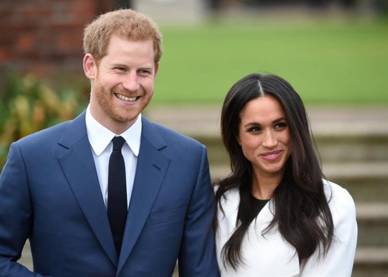 Príncipe Enrique y su prometida, la actriz Meghan Markle