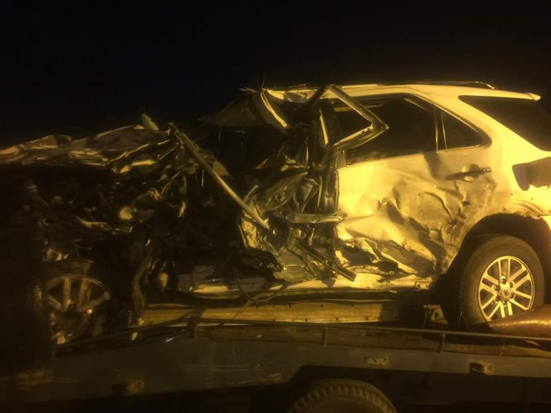 Este sábado, se produjo un accidente de tránsito en la carretera nacional a la altura del km. 90 en el sector el Matadero, entre una camioneta fortuner y un Chevrolet/ Foto: Cortesía