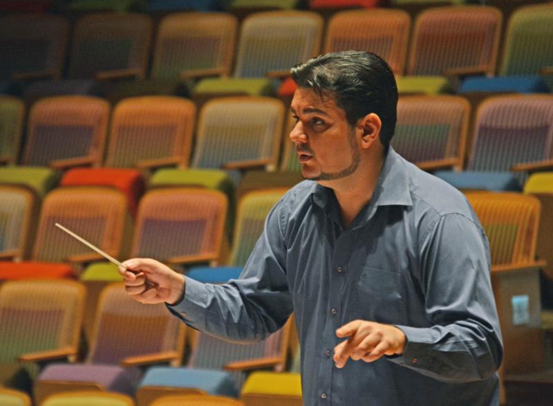 El venezolano Giancarlo Castro D’Addona se encuentra en territorio francés participando como compositor y director invitado de la Orchestre Valentiana, con sede en la ciudad de Valenciennes/ Foto: Cortesía