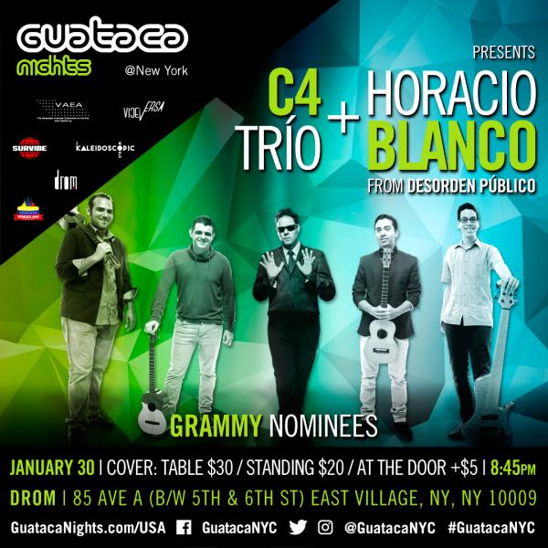 Desorden Público y C4 Trio presentan los temas de su disco nominado al Grammy