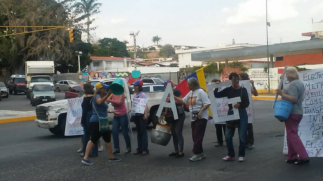manifestación del Frente Amplio Venezuela Libre