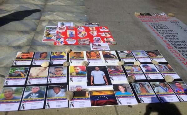 Concentración en Ginebra en solidaridad con las víctimas de la represión en las protestas en Venezuela/ Foto: EFE