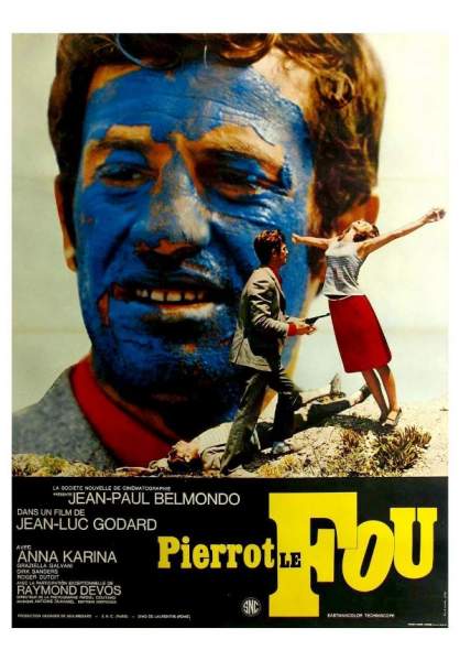 Afiche del film Pierrot le fou, 1965